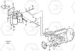 43000 Fuel pipes: Injection pump - - fuel filter EC450 SER NO 1782-1909, Volvo Construction Equipment