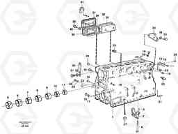 100752 Cylinder block EC450 SER NO 1782-1909, Volvo Construction Equipment