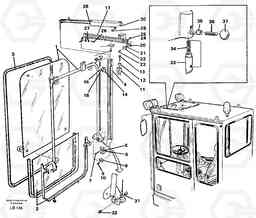 43546 Front window Lifting device EC450 SER NO 1782-1909, Volvo Construction Equipment