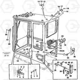 53540 Interior components EC450 SER NO 1782-1909, Volvo Construction Equipment