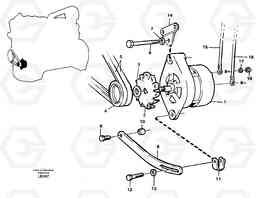 53538 Alternator, assembly EC450 SER NO 1782-1909, Volvo Construction Equipment
