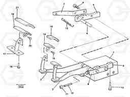 45185 Pedal valve with foot rest EC450 SER NO 1782-1909, Volvo Construction Equipment