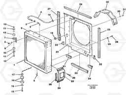 27292 Radiator with fitting parts EC450 SER NO 1782-1909, Volvo Construction Equipment