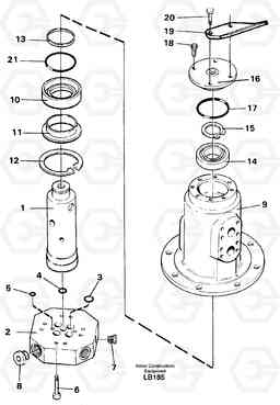 45197 Turning joint EC450 SER NO 1782-1909, Volvo Construction Equipment