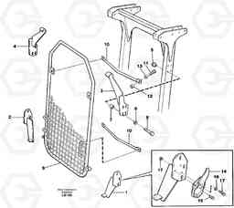 58997 Windscreen protection on protection over cab EC450 SER NO 1782-1909, Volvo Construction Equipment