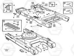 71870 Undercarriage, platform EC450 SER NO 1782-1909, Volvo Construction Equipment