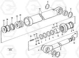 68726 Dipper arm cylinder, material handling equipment EC450 SER NO 1782-1909, Volvo Construction Equipment