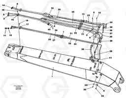 37825 Tubes, assembly, handling dipper arm 4.37m EC450 SER NO 1782-1909, Volvo Construction Equipment