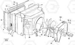 37360 Hydraulic oil cooler EC450 SER NO 1782-1909, Volvo Construction Equipment