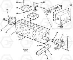 37365 Main valve assembly, assembly block EC450 SER NO 1782-1909, Volvo Construction Equipment