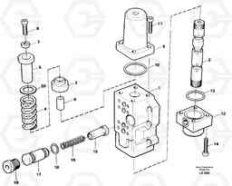 58680 Four-way valve, dipper secondary EC450 SER NO 1782-1909, Volvo Construction Equipment