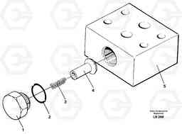 37378 Anticavitation valve EC450 SER NO 1782-1909, Volvo Construction Equipment