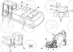 28375 Sign plates and transfer,outer location EC450 SER NO 1782-1909, Volvo Construction Equipment