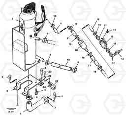 77924 Heater, diesel installation EC450 SER NO 1782-1909, Volvo Construction Equipment