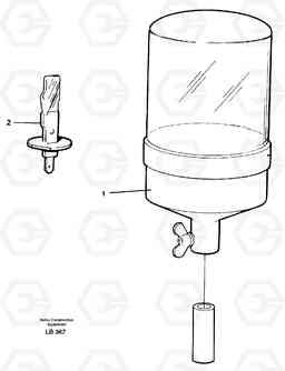 33360 Rotating beacon EC450 SER NO 1782-1909, Volvo Construction Equipment