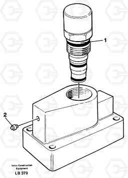 33763 Pressure limiting valve, slewing EC450 SER NO 1782-1909, Volvo Construction Equipment