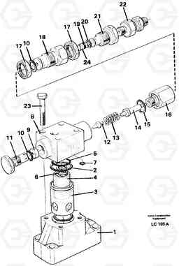 30111 Pressure limiting valve EC650 SER NO 539-618, Volvo Construction Equipment