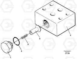 30109 Anticavitation valve EC650 SER NO 539-618, Volvo Construction Equipment