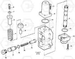 58685 Four-way valve, dipper primary EC650 SER NO 539-618, Volvo Construction Equipment