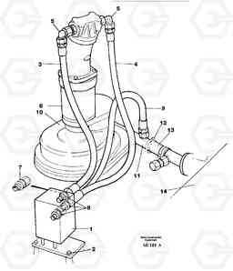 28890 Hydraulic system, slewing EC650 SER NO 539-618, Volvo Construction Equipment