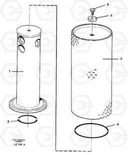 25807 Return strainer EC650 SER NO 539-618, Volvo Construction Equipment