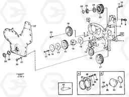 55461 Timing gear casing and gears EC650 SER NO 539-618, Volvo Construction Equipment