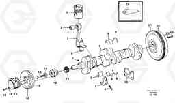 22718 Crankshaft and related parts EC650 SER NO 539-618, Volvo Construction Equipment