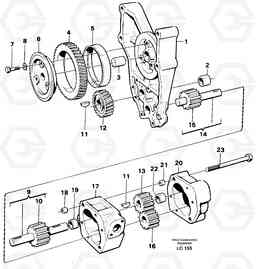 101010 Oil pump EC650 SER NO 539-618, Volvo Construction Equipment