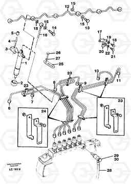 78903 Fuel pipes: injector EC650 SER NO 539-618, Volvo Construction Equipment