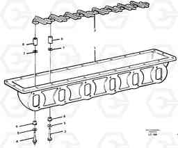 22387 Inlet manifold EC650 SER NO 539-618, Volvo Construction Equipment