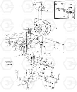 75089 Turbocharger with fitting parts EC650 SER NO 539-618, Volvo Construction Equipment