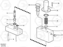 21543 Thermostatic valve EC650 SER NO 539-618, Volvo Construction Equipment