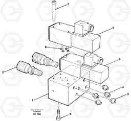 26759 Control block for end position damp EC650 SER NO 539-618, Volvo Construction Equipment