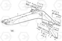 27993 Backhoe boom incl. attachements, 7.60m EC650 SER NO 539-618, Volvo Construction Equipment