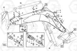 40347 Backhoe boom mass excavation, incl.attachments, 6,6m EC650 SER NO 539-618, Volvo Construction Equipment