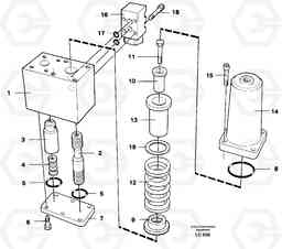 99158 Overcenter valve EC650 SER NO 539-618, Volvo Construction Equipment