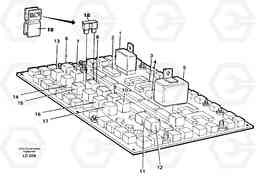 103727 Electrical distribution unit, relay EC650 SER NO 539-618, Volvo Construction Equipment