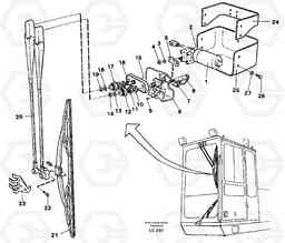 17225 Windscreen wiper, upper EC650 SER NO 539-618, Volvo Construction Equipment