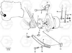 53547 Alternator, assembly EC650 SER NO 539-618, Volvo Construction Equipment