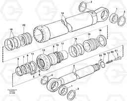 68732 Dipper cylinder for backhoe dipper and mass excavation EC650 SER NO 539-618, Volvo Construction Equipment