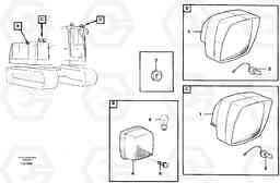 47215 Lighting, engine compartment EC650 SER NO 539-618, Volvo Construction Equipment