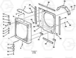 22390 Radiator with fitting parts EC650 SER NO 539-618, Volvo Construction Equipment