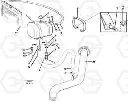 86142 Expansion tank with fitting parts EC650 SER NO 539-618, Volvo Construction Equipment