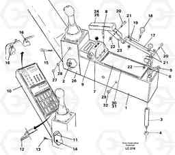 25797 Side panel right EC650 SER NO 539-618, Volvo Construction Equipment