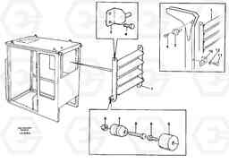 21532 Blind rear window, blind cab-protection EC650 SER NO 539-618, Volvo Construction Equipment