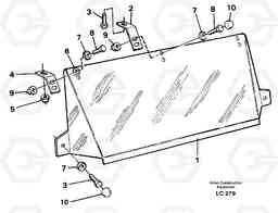 30697 Sun visor, outer EC650 SER NO 539-618, Volvo Construction Equipment