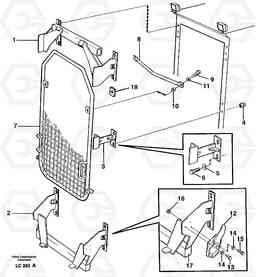 59004 Windscreen protection EC650 SER NO 539-618, Volvo Construction Equipment