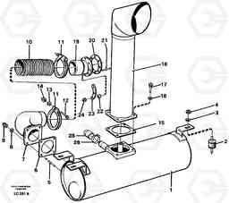 94430 Exhaust system EC650 SER NO 539-618, Volvo Construction Equipment