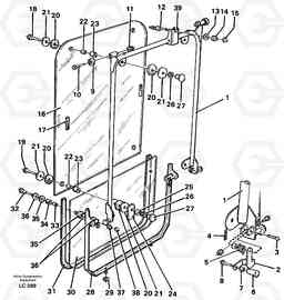 25159 Front window EC650 SER NO 539-618, Volvo Construction Equipment