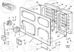 26278 Side door, rear, left EC650 SER NO 539-618, Volvo Construction Equipment